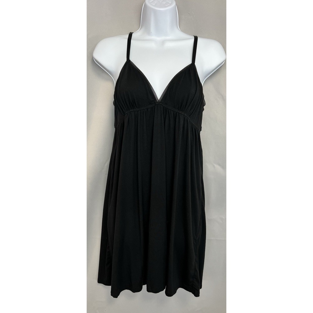 Splendid Intim Baby Doll‎ Sleepwear Nightgown Black Sz Large